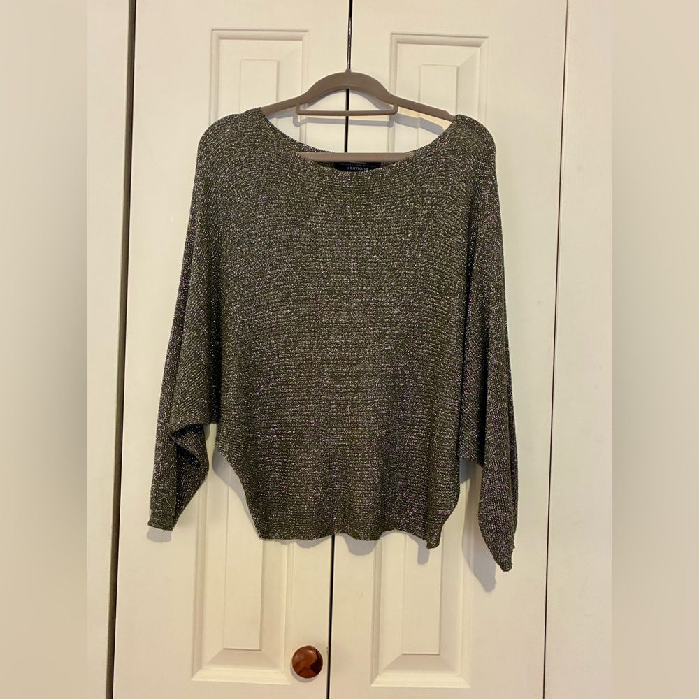 Simons Metallic Green Sweater